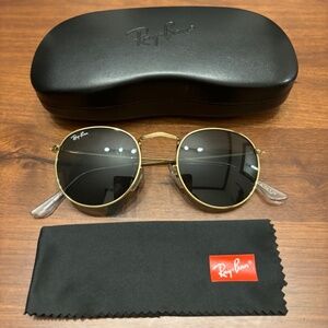 Ray-Ban Rb3772F Rob round Sunglasses Green/Gold
